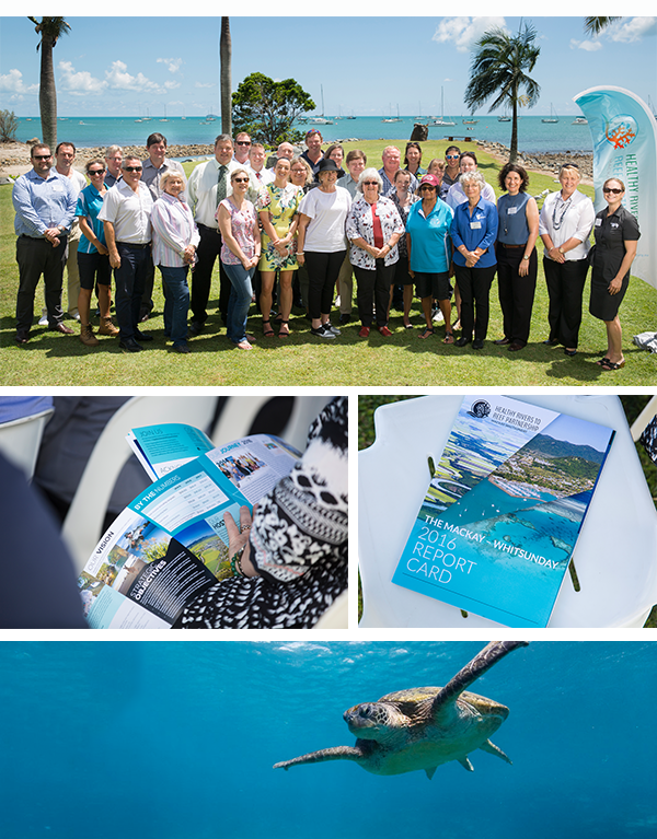 Large group of people connected with Healthy Rivers to Reef Partnership.